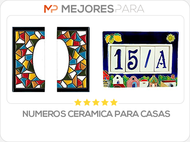 numeros ceramica para casas