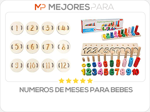 numeros de meses para bebes