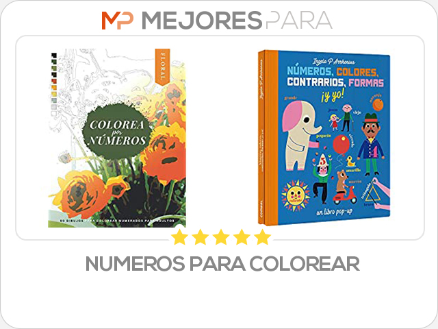 numeros para colorear