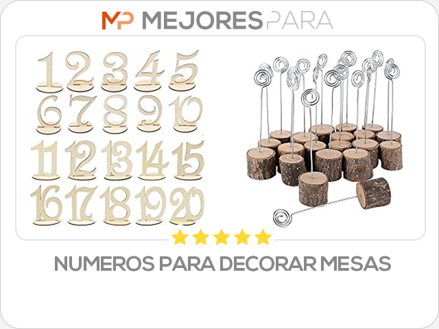 numeros para decorar mesas