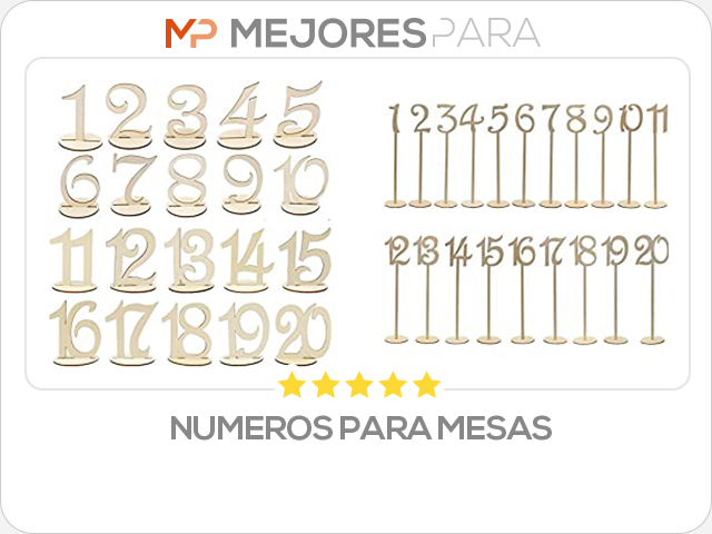 numeros para mesas