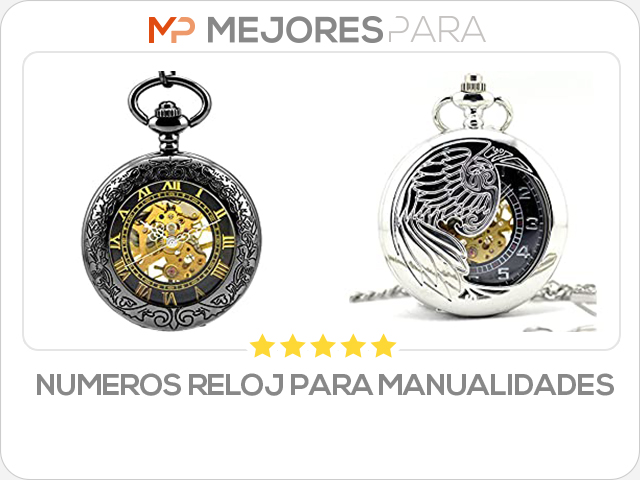 numeros reloj para manualidades