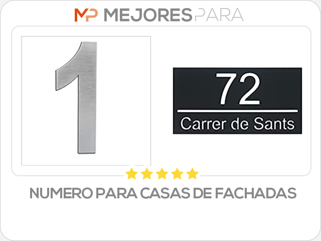 numero para casas de fachadas