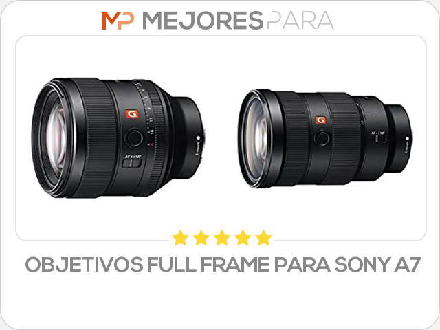 objetivos full frame para sony a7