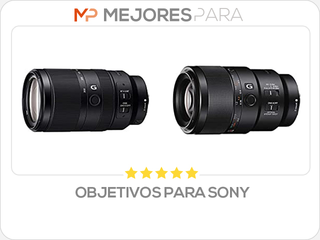 objetivos para sony