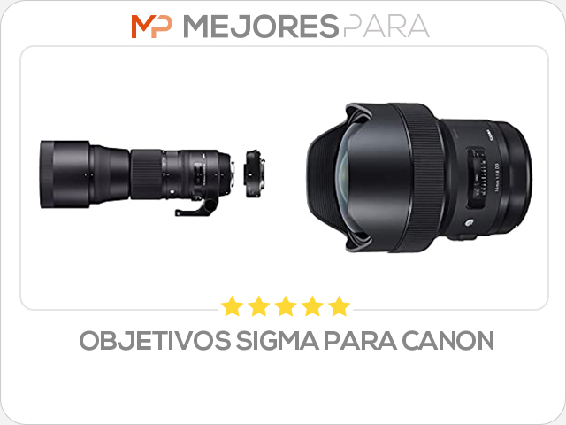 objetivos sigma para canon