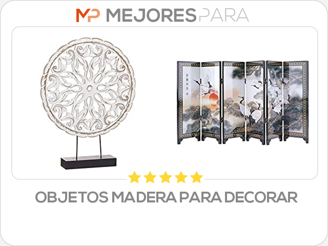 objetos madera para decorar