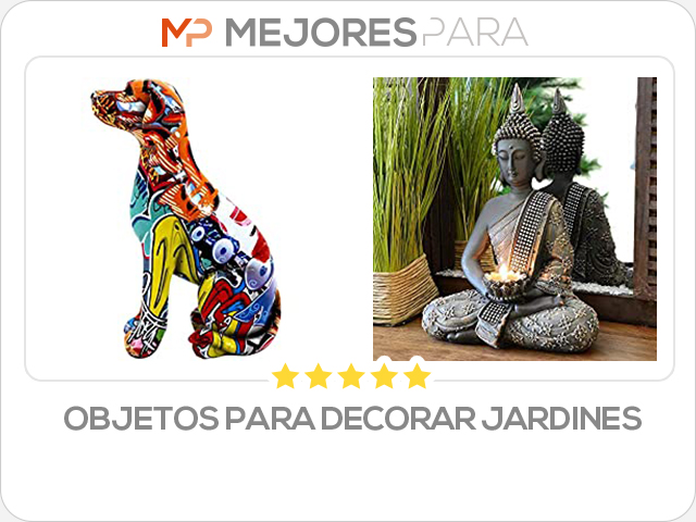 objetos para decorar jardines