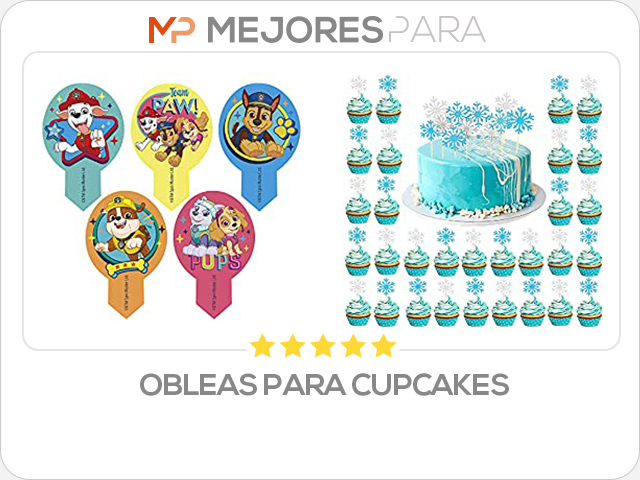 obleas para cupcakes