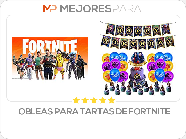 obleas para tartas de fortnite