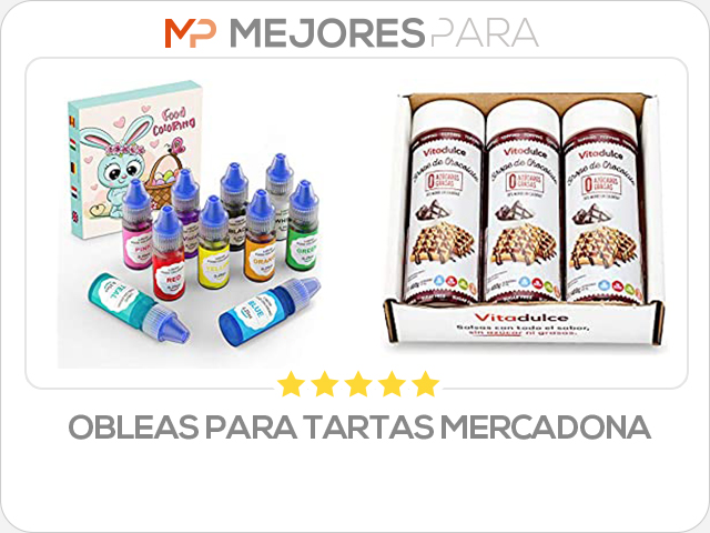 obleas para tartas mercadona