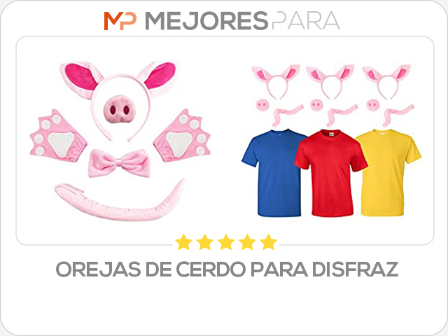 orejas de cerdo para disfraz