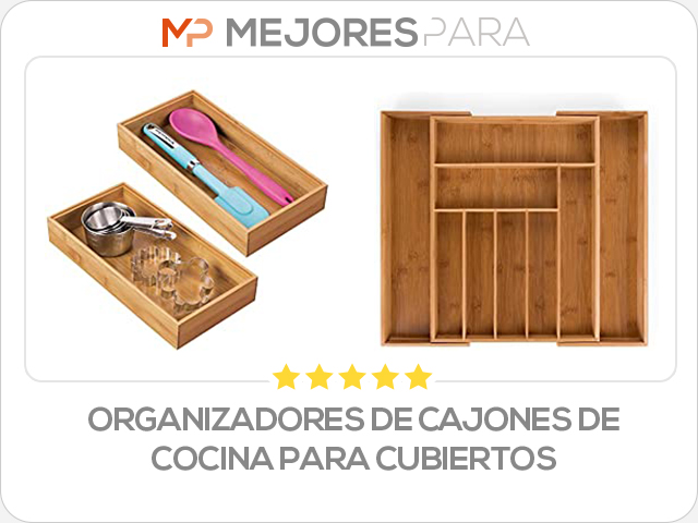 organizadores de cajones de cocina para cubiertos