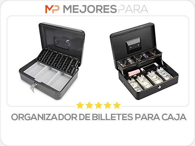 organizador de billetes para caja