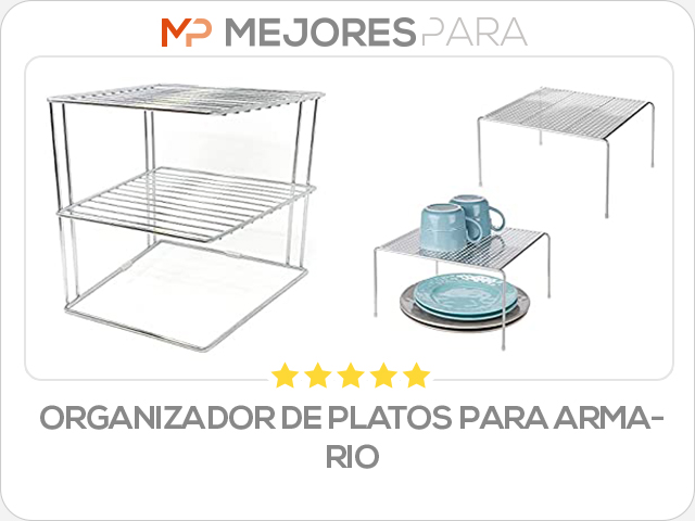 organizador de platos para armario