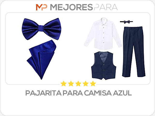 pajarita para camisa azul