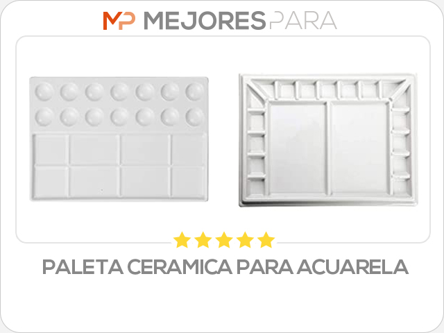 paleta ceramica para acuarela