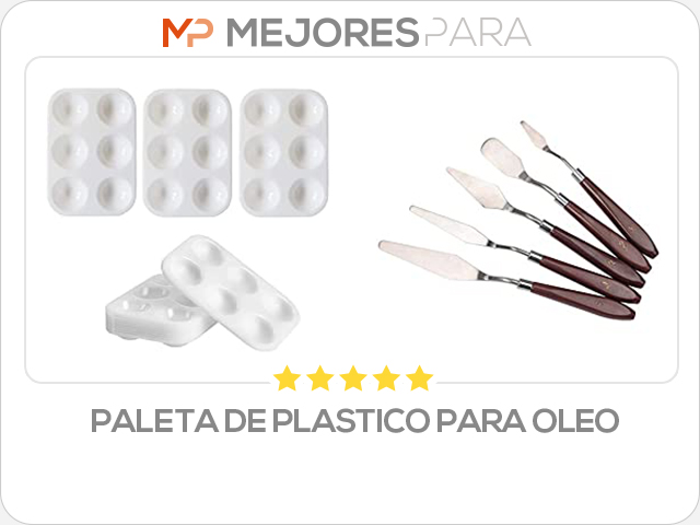 paleta de plastico para oleo