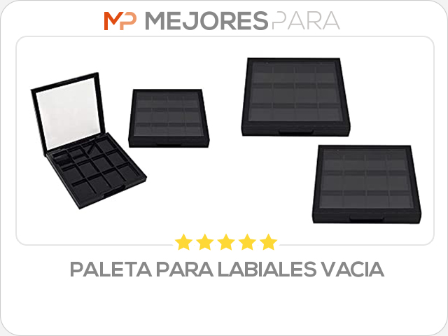 paleta para labiales vacia