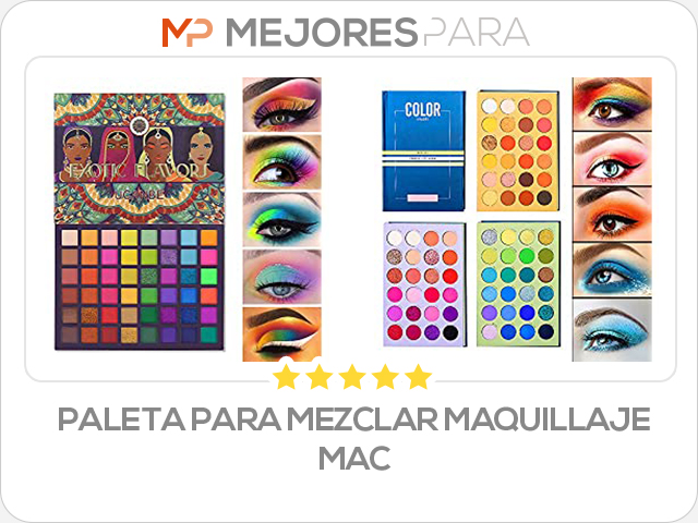 paleta para mezclar maquillaje mac