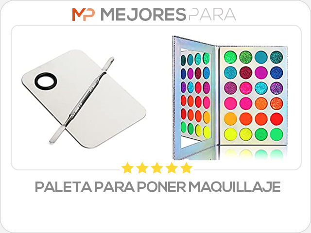 paleta para poner maquillaje