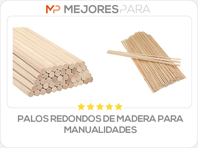 palos redondos de madera para manualidades