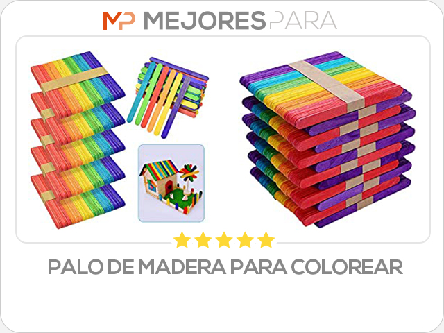 palo de madera para colorear