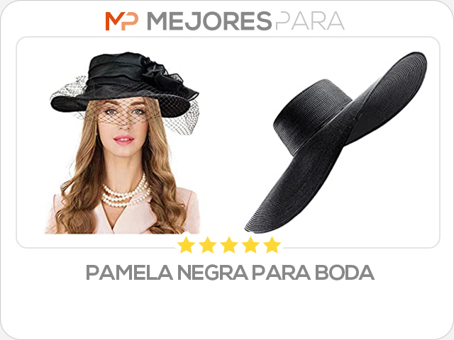 pamela negra para boda