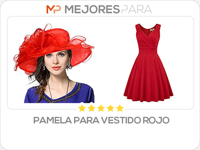 pamela para vestido rojo