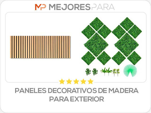 paneles decorativos de madera para exterior