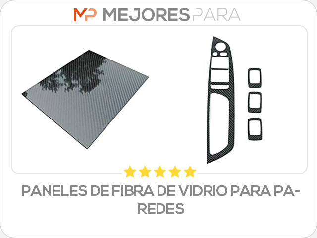 paneles de fibra de vidrio para paredes