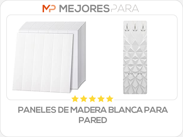 paneles de madera blanca para pared