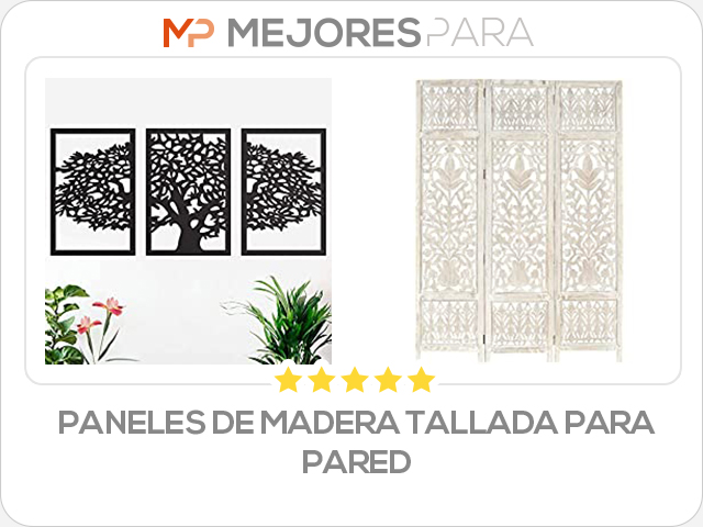 paneles de madera tallada para pared