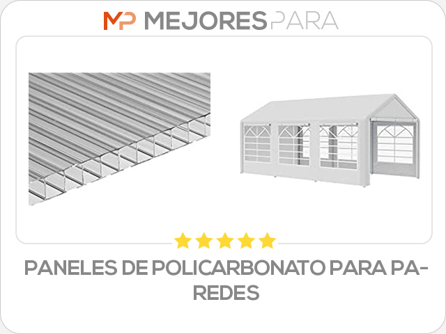 paneles de policarbonato para paredes