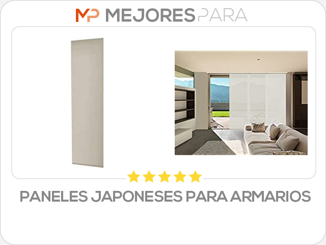 paneles japoneses para armarios