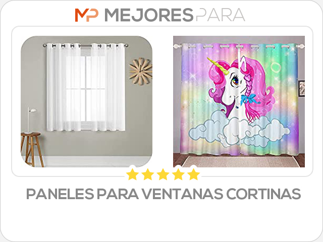 paneles para ventanas cortinas