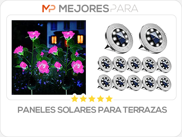 paneles solares para terrazas