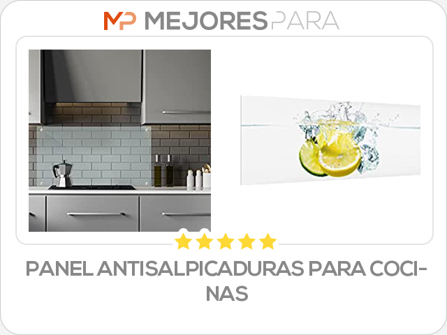 panel antisalpicaduras para cocinas