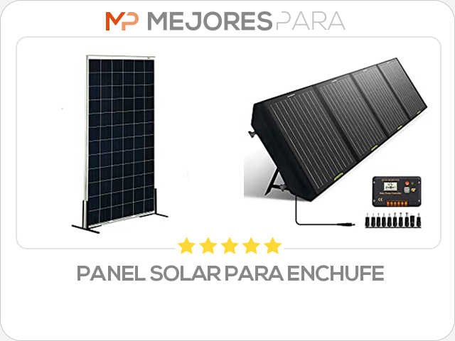 panel solar para enchufe