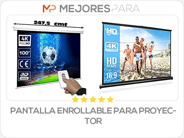 pantalla enrollable para proyector