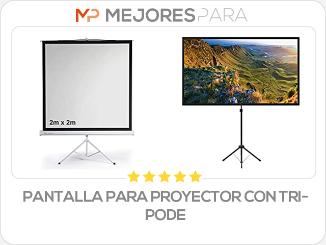 pantalla para proyector con tripode