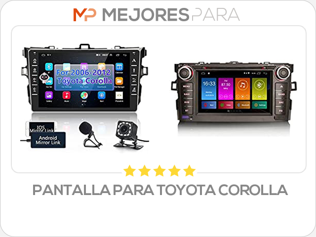 pantalla para toyota corolla