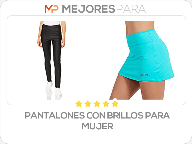 pantalones con brillos para mujer