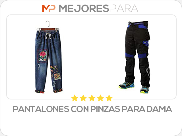 pantalones con pinzas para dama