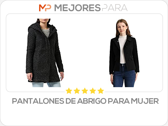 pantalones de abrigo para mujer