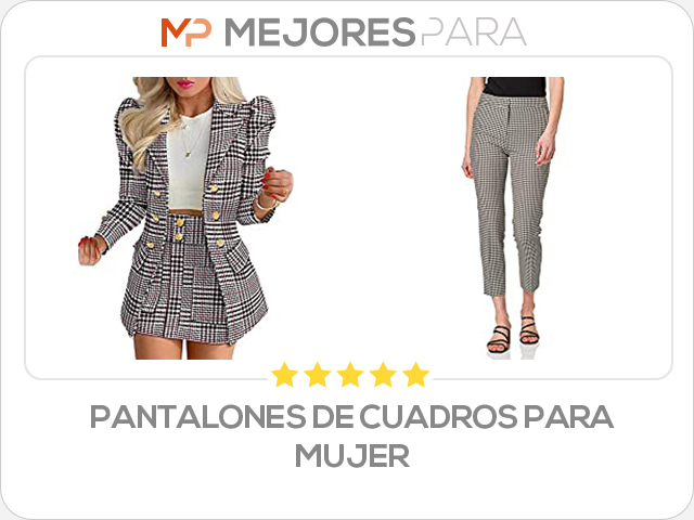 pantalones de cuadros para mujer