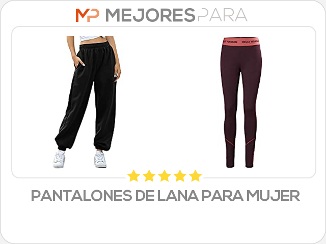 pantalones de lana para mujer