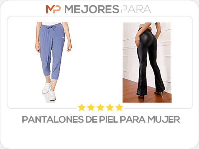 pantalones de piel para mujer