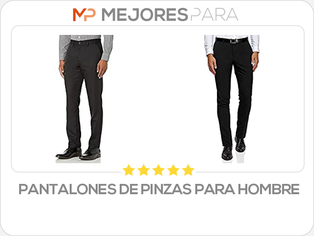 pantalones de pinzas para hombre