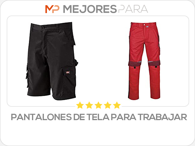 pantalones de tela para trabajar